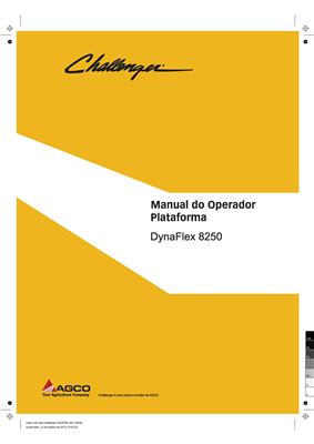 Manual do Operador Plataforma DynaFlex 8250