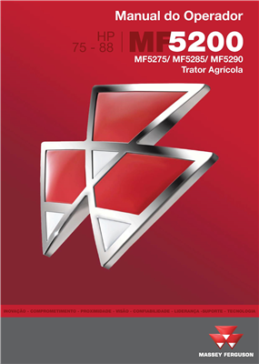 Manual do Operador MF5275, MF5285 e MF5290