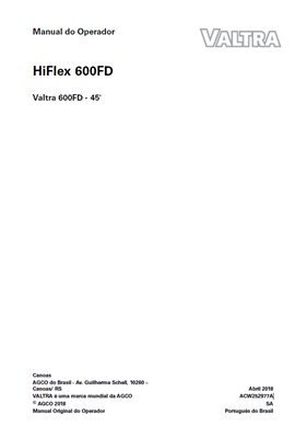Manual do Operador Plataforma HiFlex 600FD