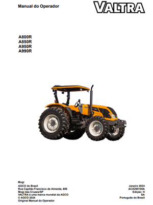 Manual do Operador A800R /A850R / A950R / A990R