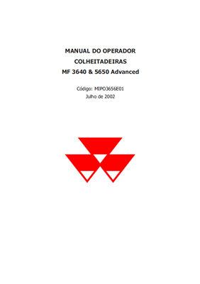 Manual do Operador MF 3640 & 5650 Advanced