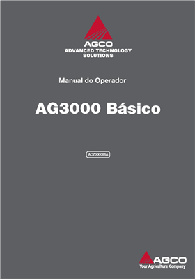 Manual do Operador AG3000 para colheitadeiras
