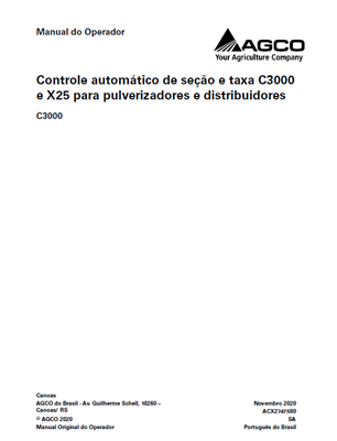 Manual do Operador C3000,X25