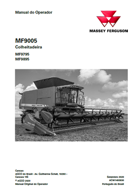 Manual do Operador MF9005 - MF9795, MF9895