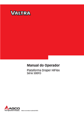 Manual do Operador Plataforma Draper HiFlex 500FD