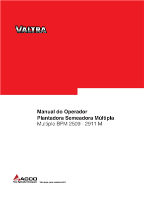 Manual do Operador Plantadora Semeadora Adubadora Multiple BPM 2509-2911 M