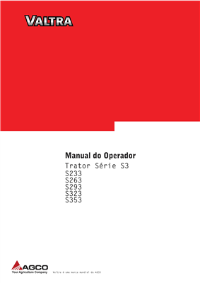 Manual do Operador  S233, S263, S293, S323, S353 