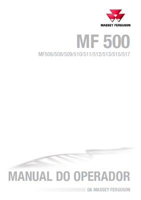 Manual do Operador Plantadora MF500