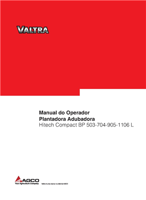 Manual do Operador Plantadoras Adubadora Hitech Compact BP 503-704-905-1106 L