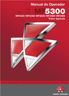 Manual do Operador MF5335, MF5340, MF5355, MF5360 e MF5365